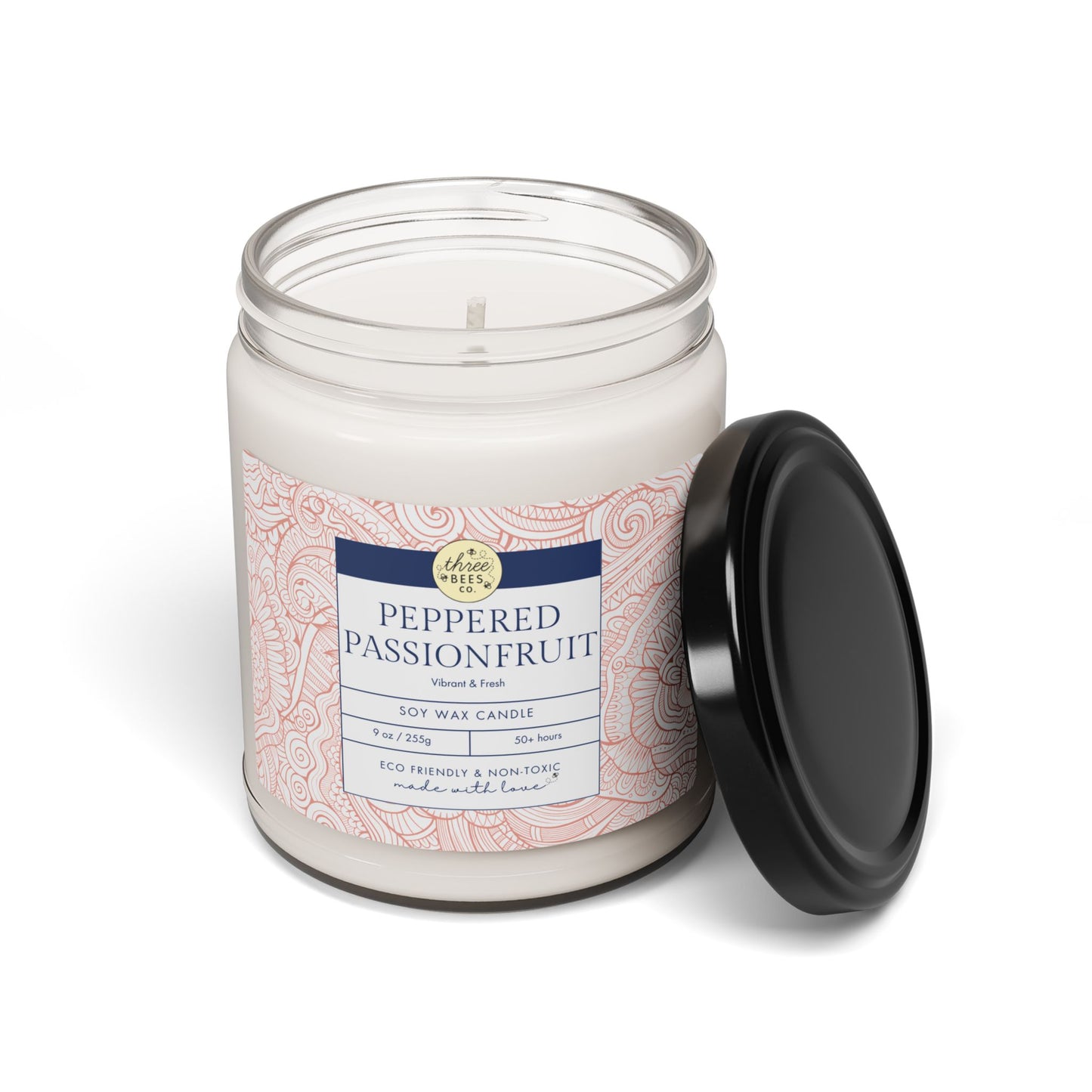 Three Bees Scented Soy Candle - 9oz