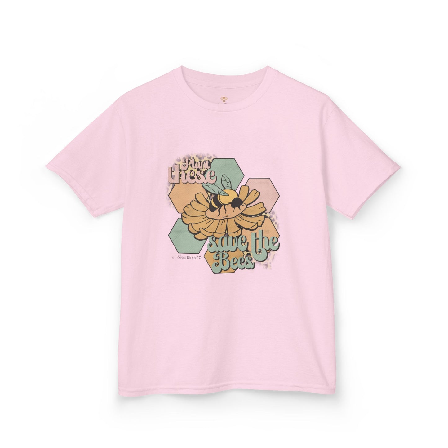 Kids Heavy Cotton Gildan 'Save the Bees' Graphic Hive Tee