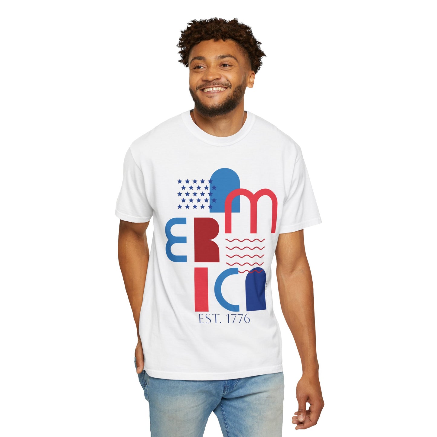 Patriotic America Graphic T-Shirt - 'EST. 1776' Unisex Tee