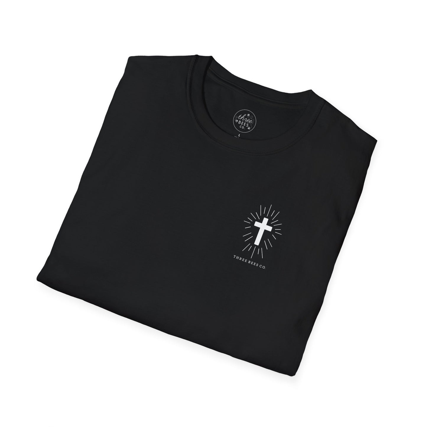 Three Bees Company Faith Unisex Softstyle T-Shirt, Inspirational Tee, Christian Apparel, Casual Faith Shirt, Gift for Believers, Bible Verse