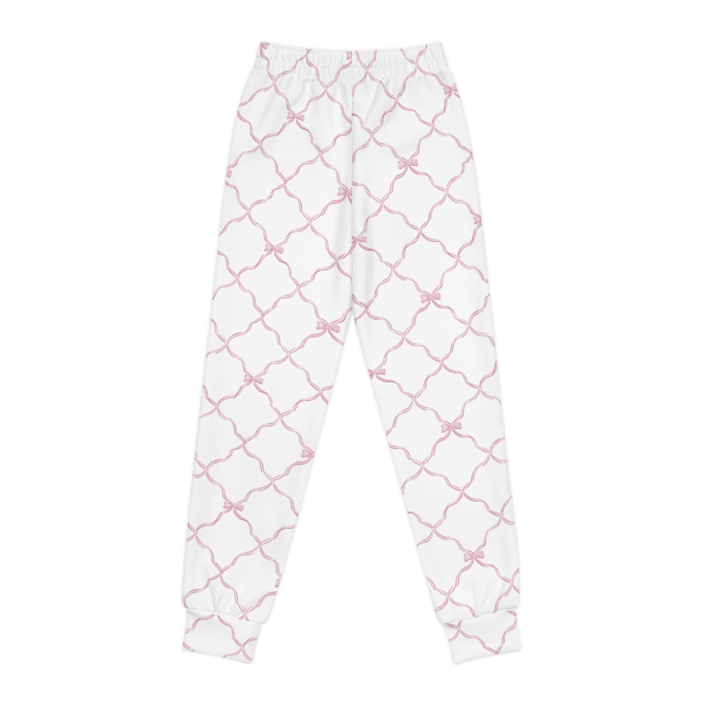 Trellis Bow Youth Joggers Activewear - Pink