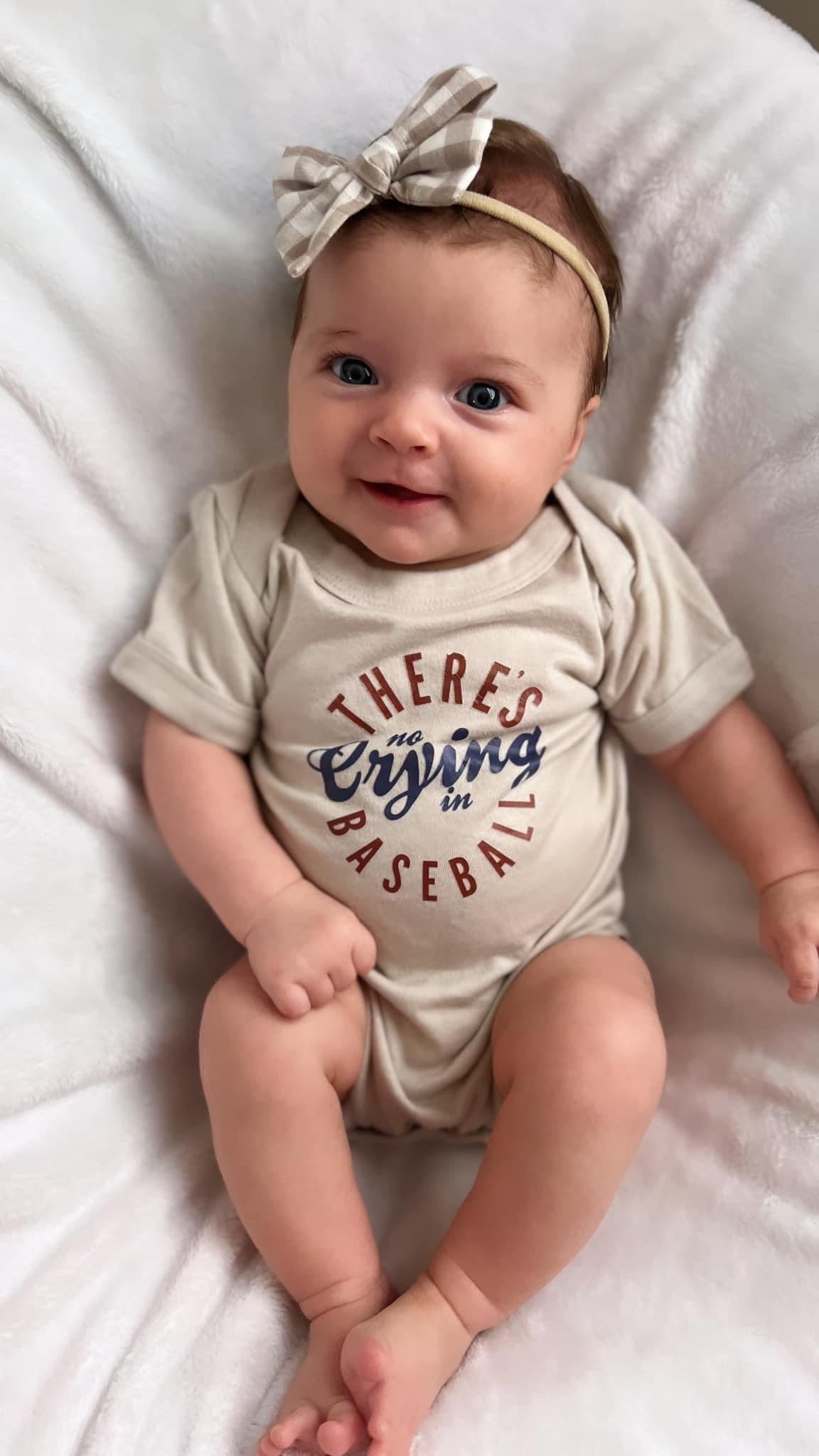 There’s No Crying in Baseball Unisex Kids