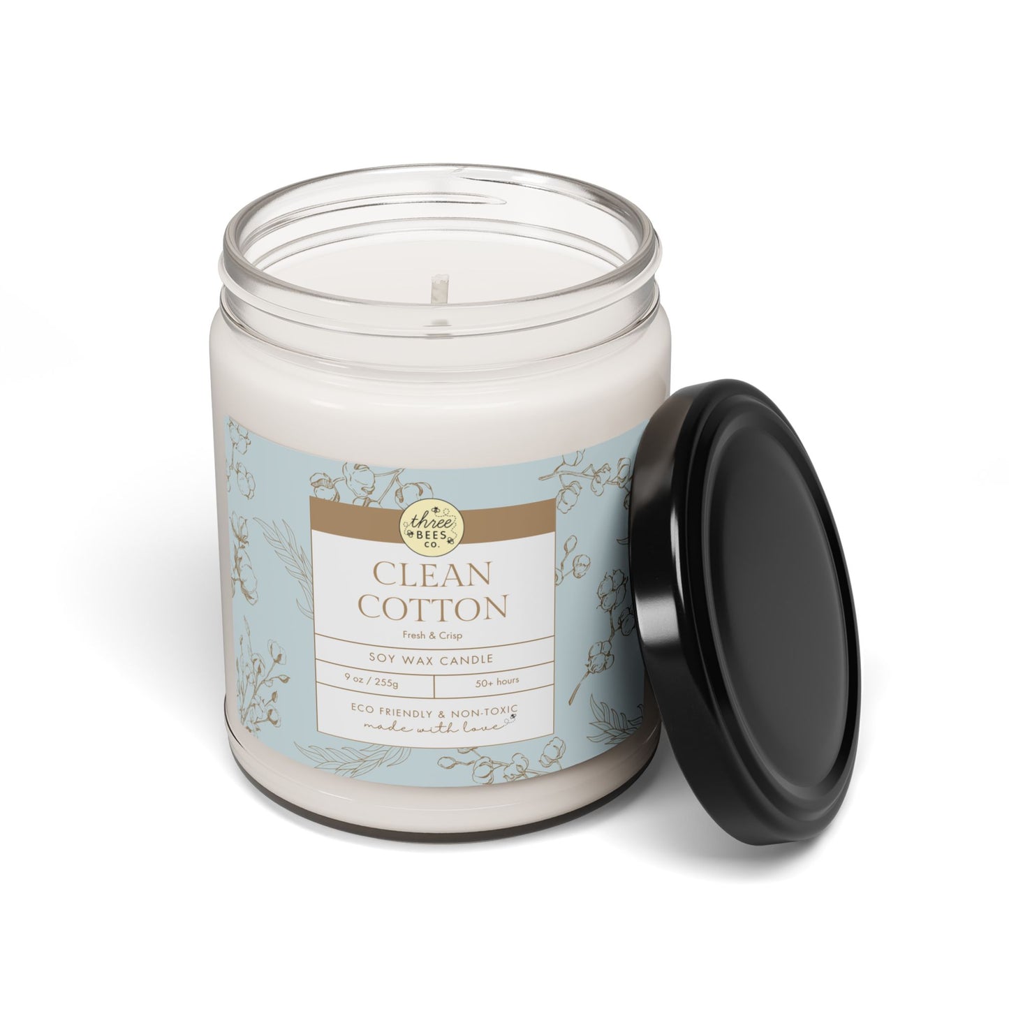 Three Bees Scented Soy Candle - 9oz