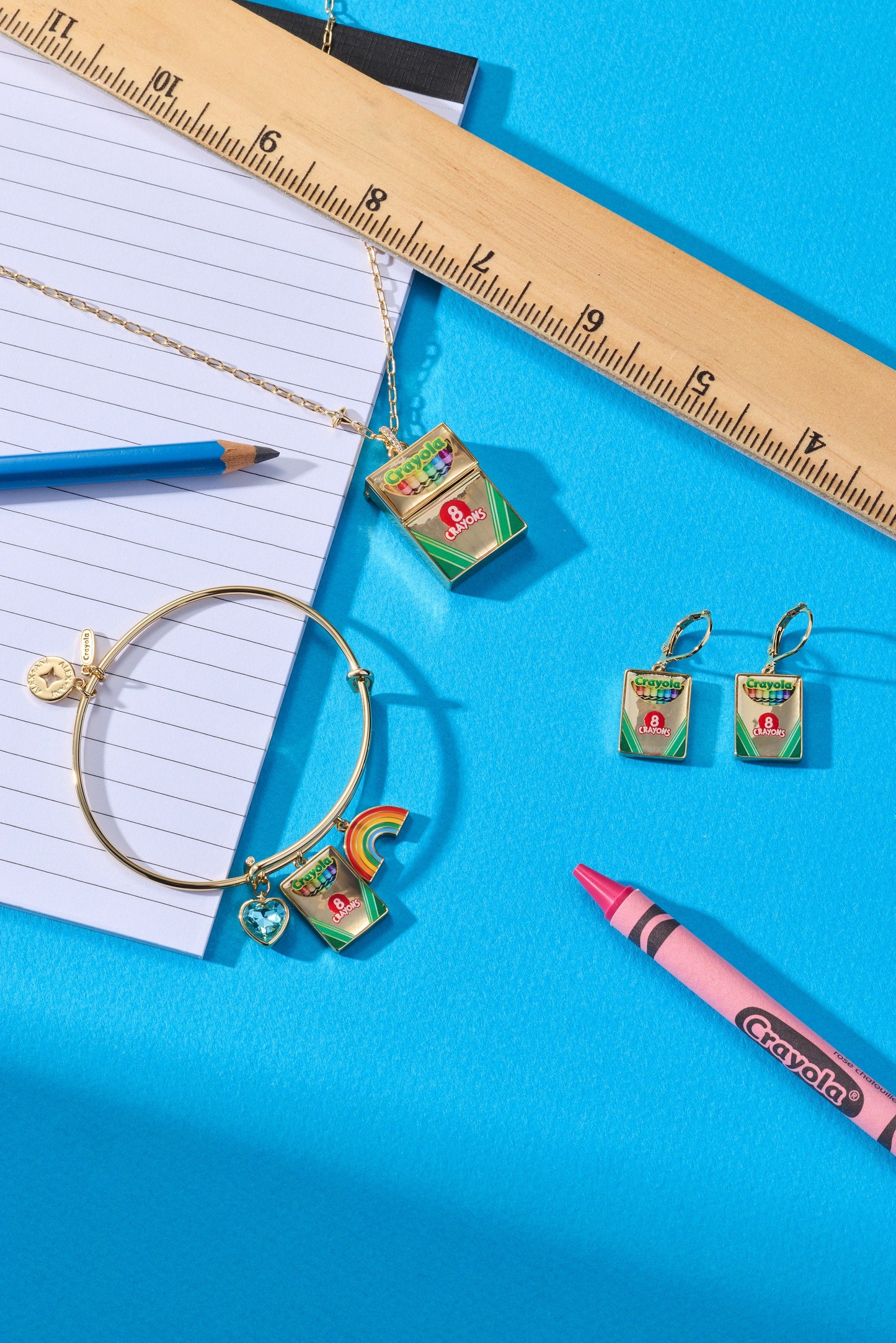 Crayola 'To Teach Is To Color A Life Forever' Crayon Box Locket