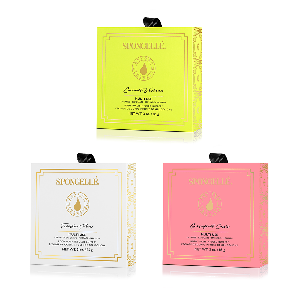 spongelle french lavender boxed flower Fruity Boxed Flower Set