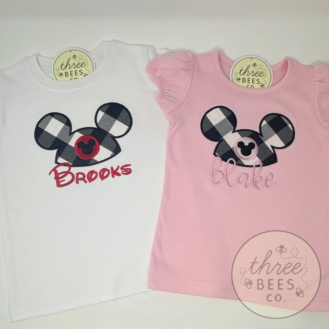 Mouse Club Boys Applique Boys T-Shirt