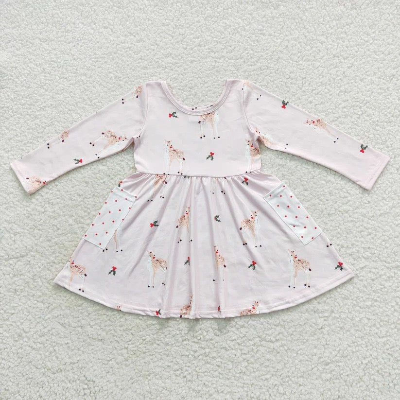 Rudolph on Pink Dress