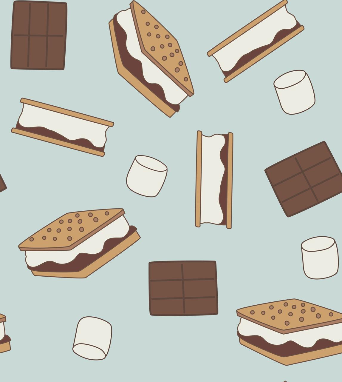 S'more to Love (Crib Sheet) - Blue