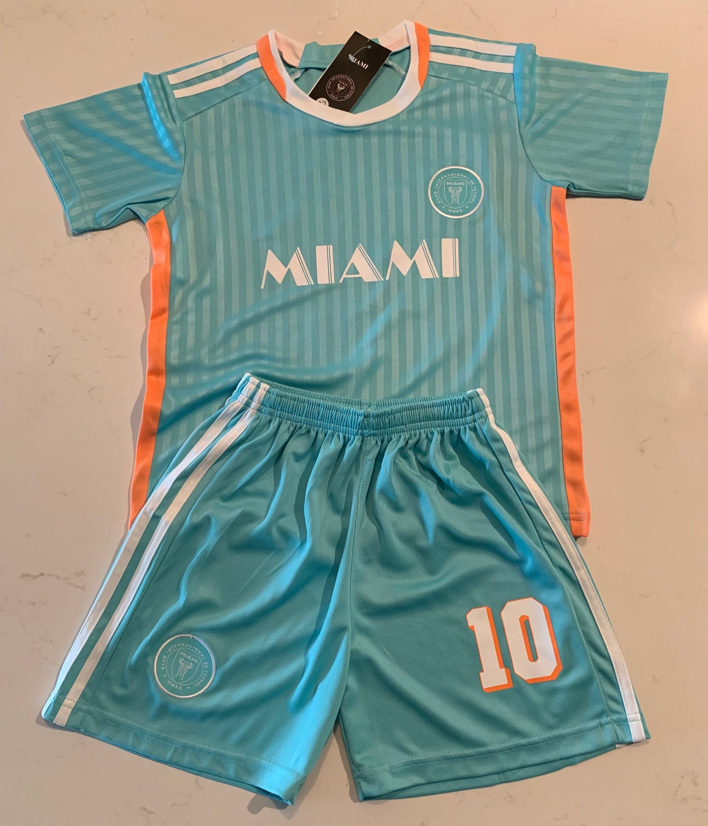 Lionel Messi Inter Miami Kids 3rd 2024/25 Soccer Jersey Kit