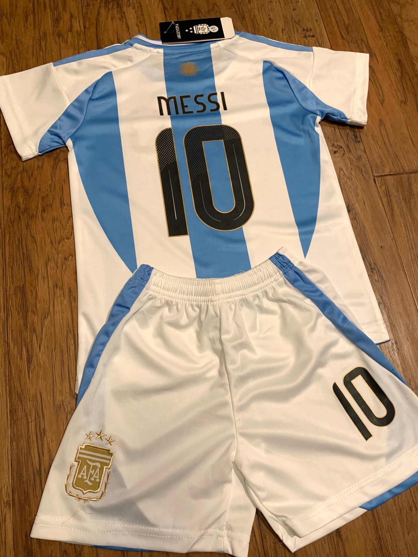 Lionel Messi Kids Soccer Jersey Set Football Youth Toddler Sizes