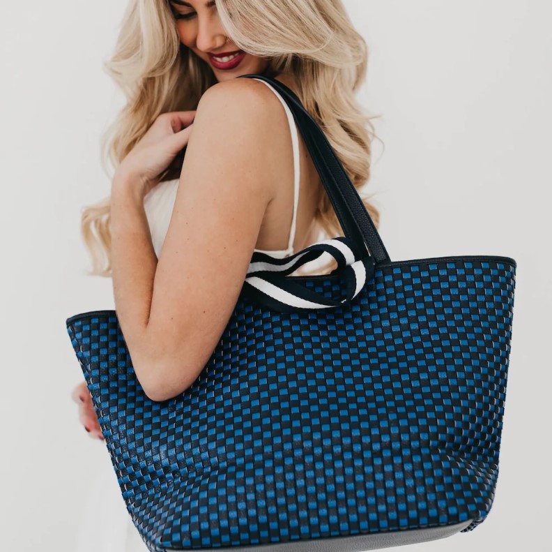 Tiffany Woven Organizer Tote Bag