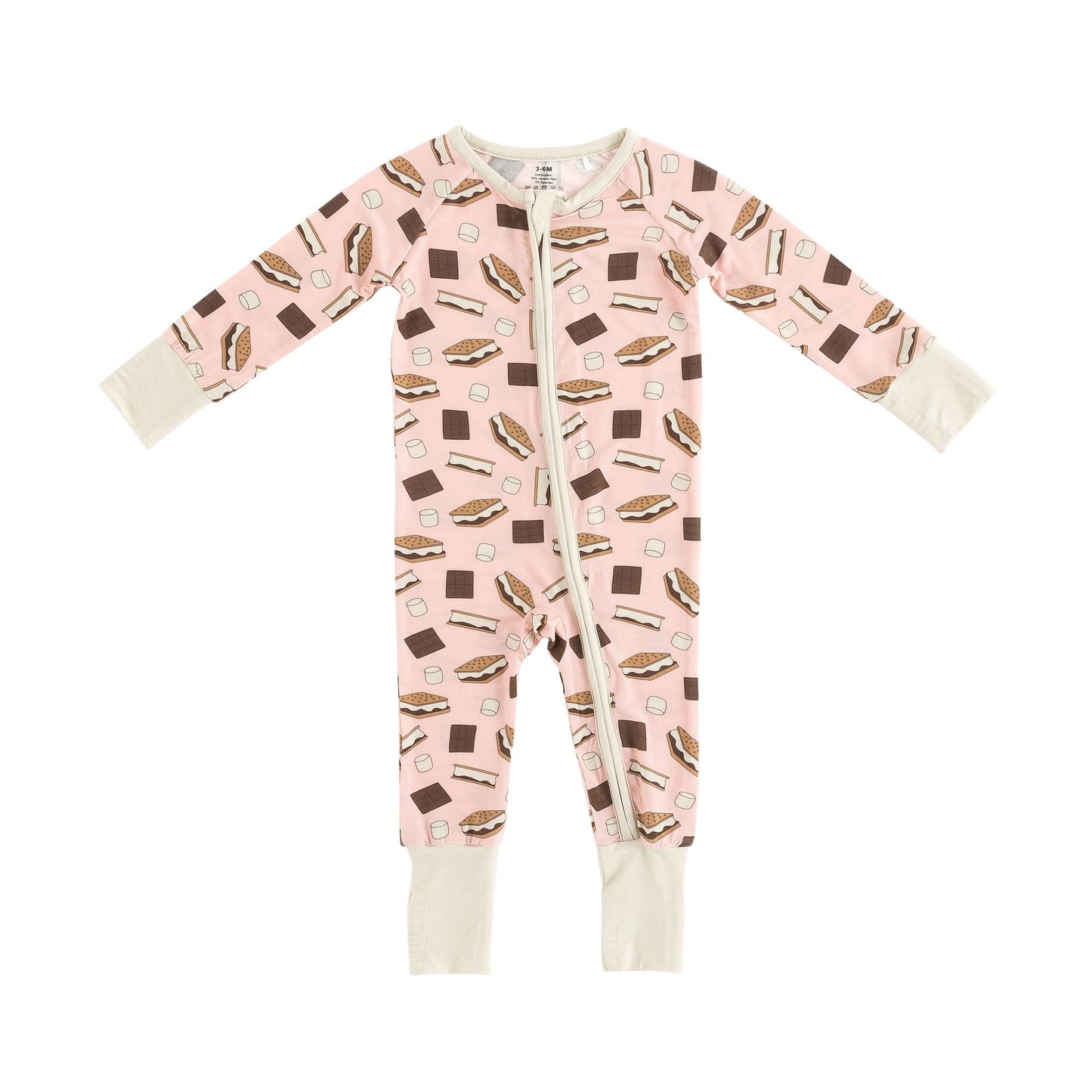 S'more to Love (Convertible Zip Footies) - Pink