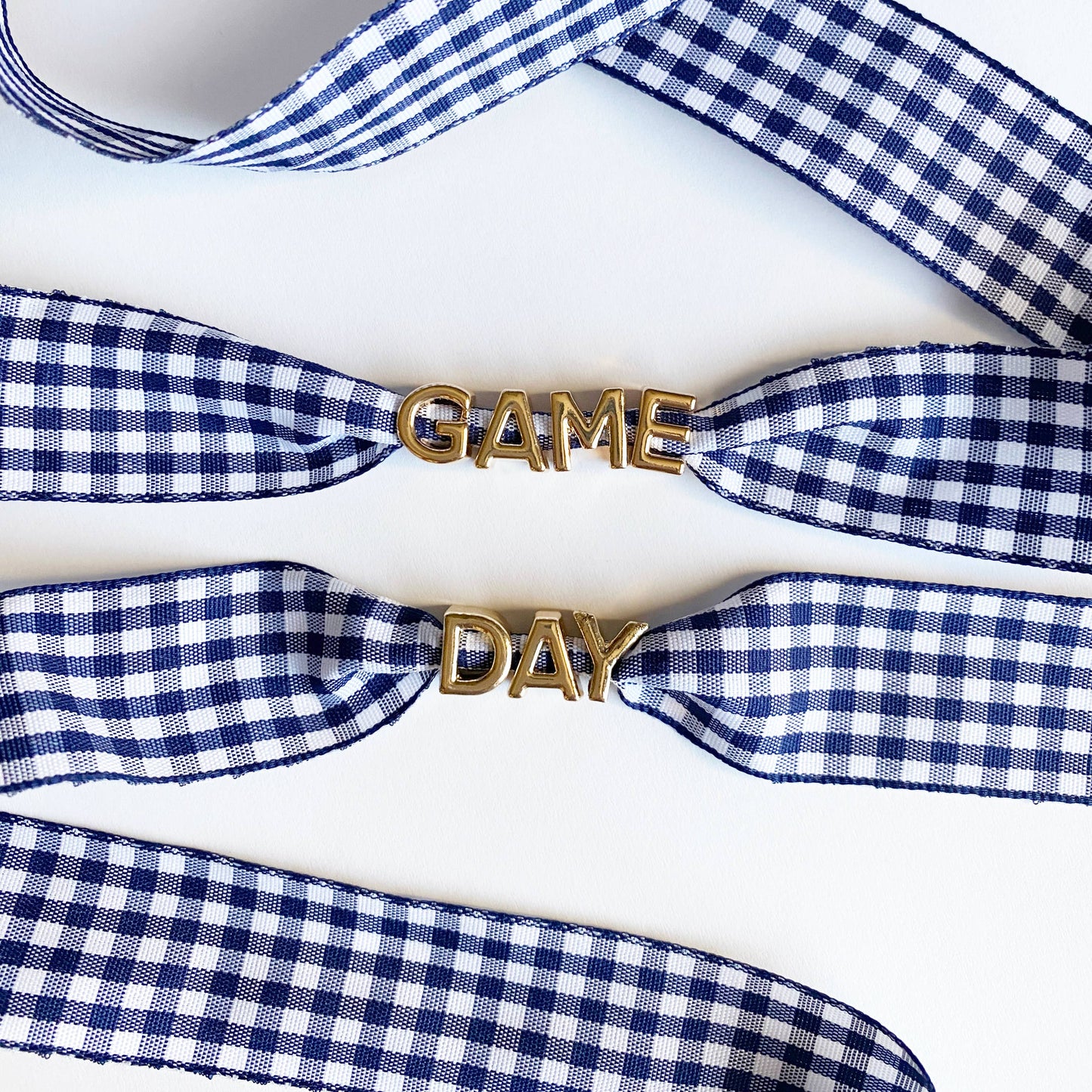 Leo & Lee Studio - Game Day Gingham Sneaker Lace Charm Set – GAMEDAY