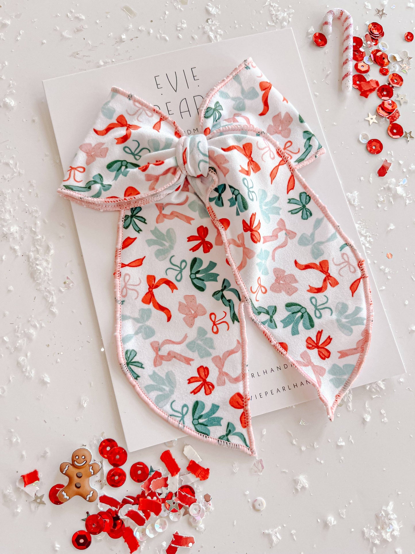 Evie Pearl Handmade LLC - Holiday Bows Oversized Bow