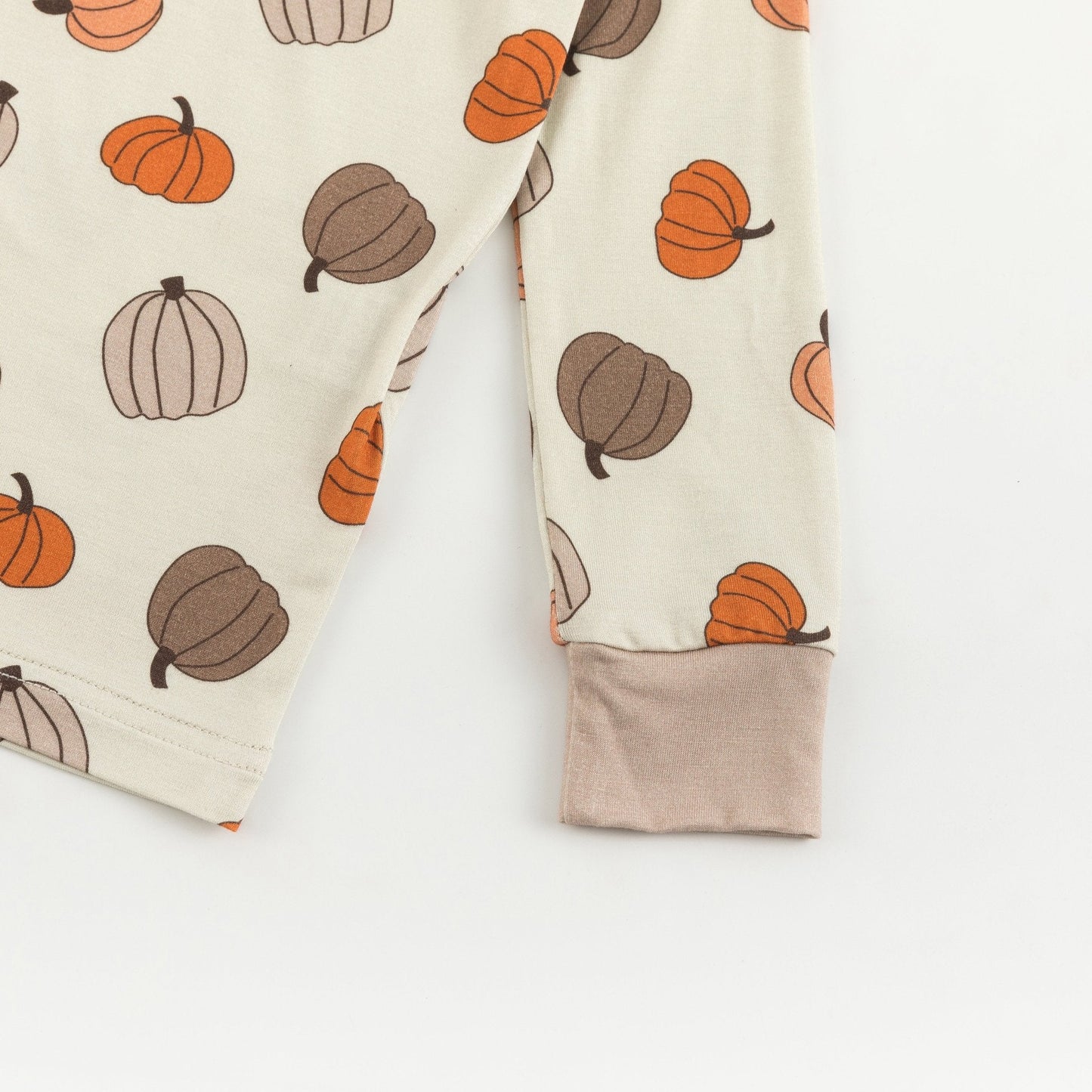 PREORDER - Pumpkins Beige (Long Sleeve PJ)