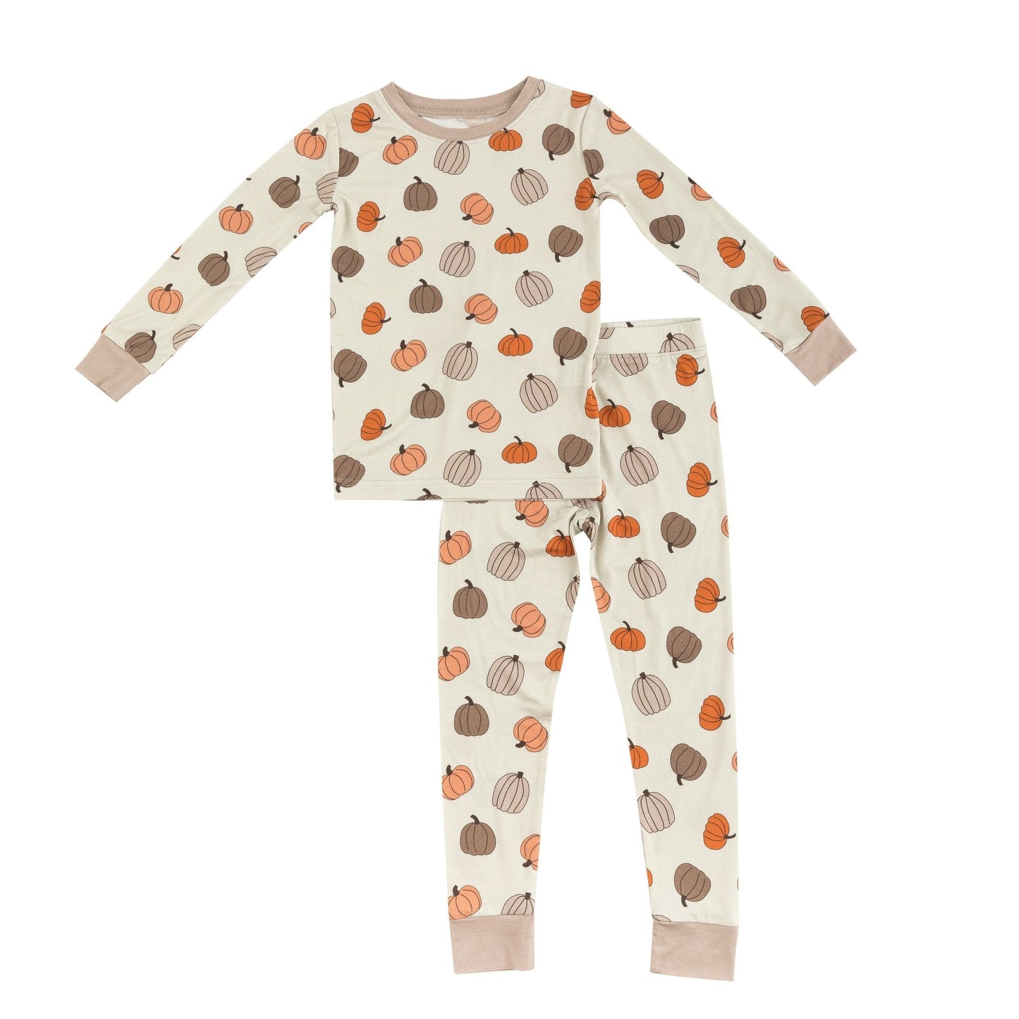 PREORDER - Pumpkins Beige (Long Sleeve PJ)