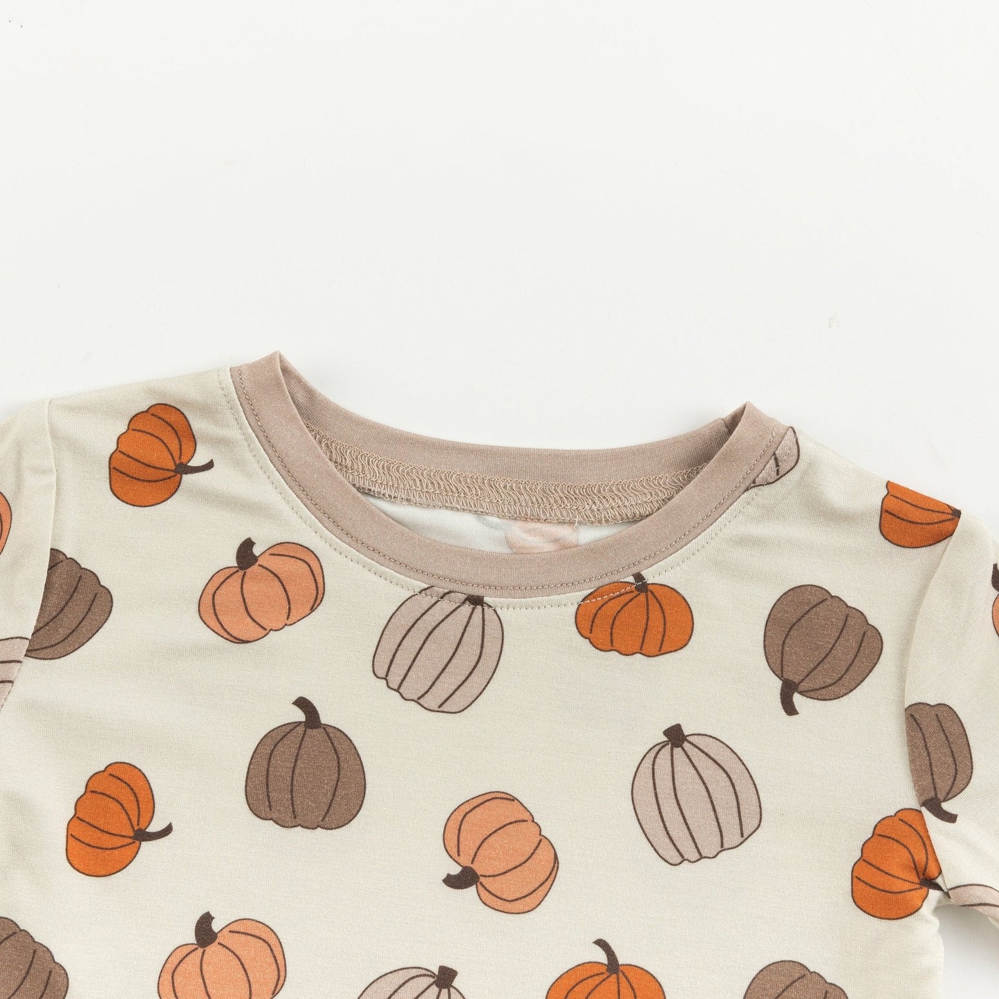 PREORDER - Pumpkins Beige (Long Sleeve PJ)
