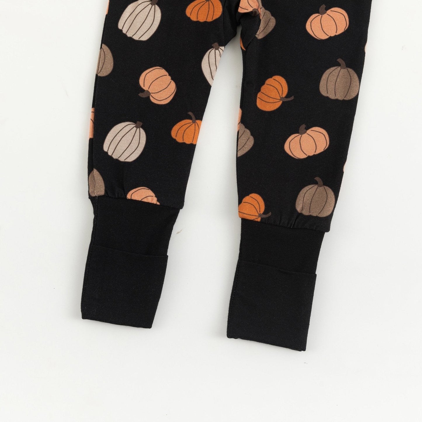 Pumpkins Black (Convertible Zip Footies)