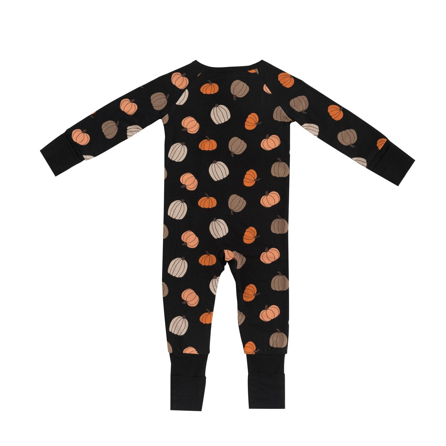 Pumpkins Black (Convertible Zip Footies)