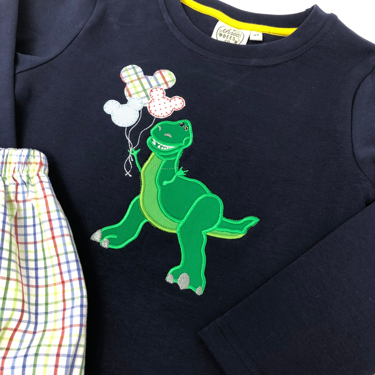 Rex with Balloons Applique Boys T-shirt