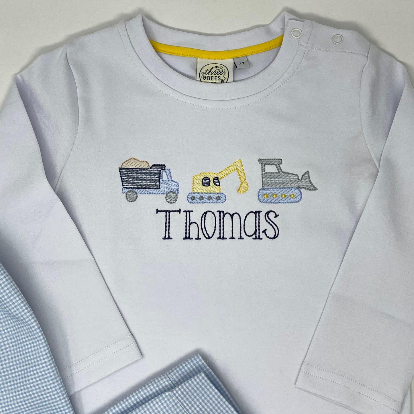 Construction Crew Embroidery Boys T-shirt
