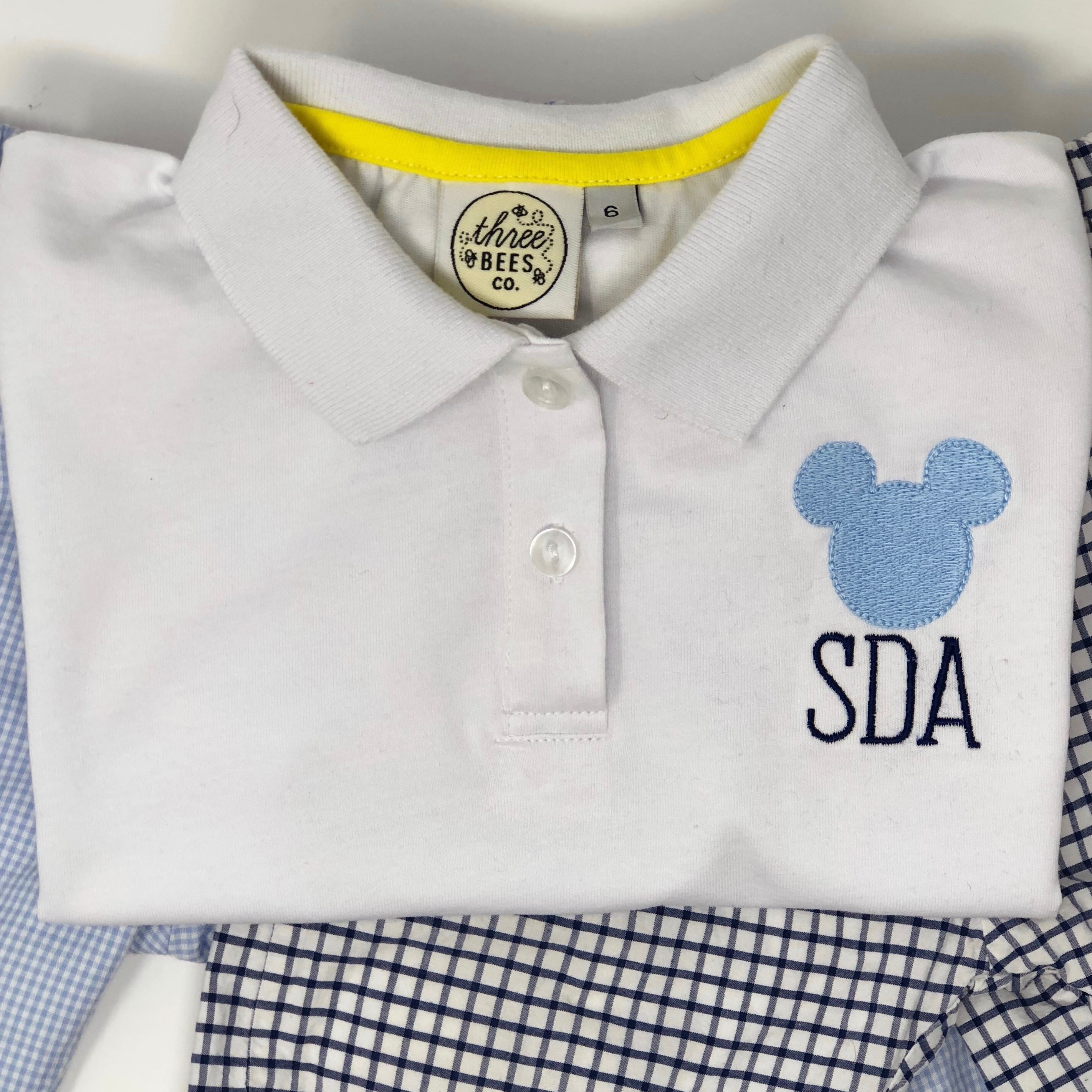 Classic Mouse Monogram Collared Shirt