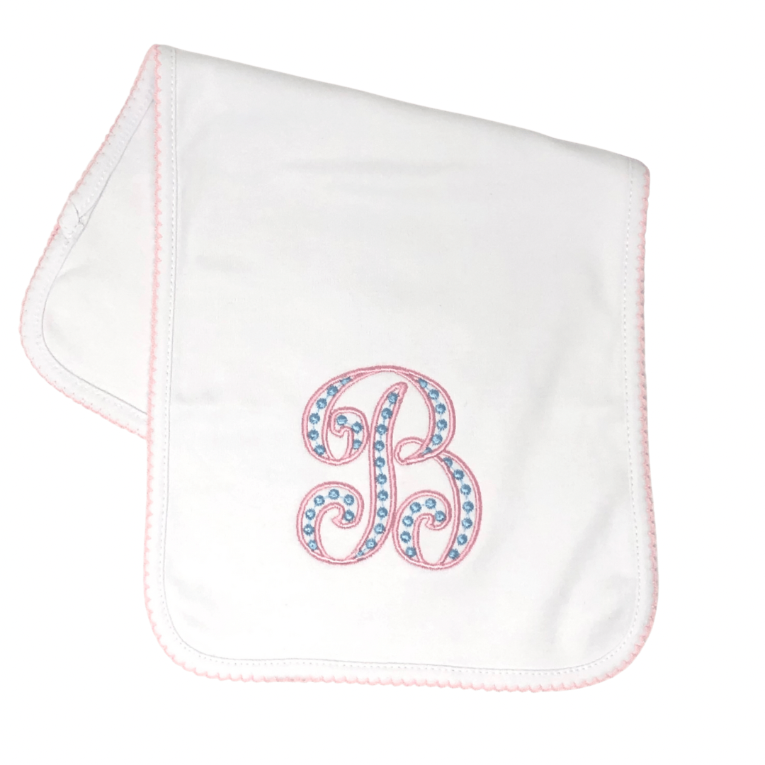 Picot Trim Burp Cloth