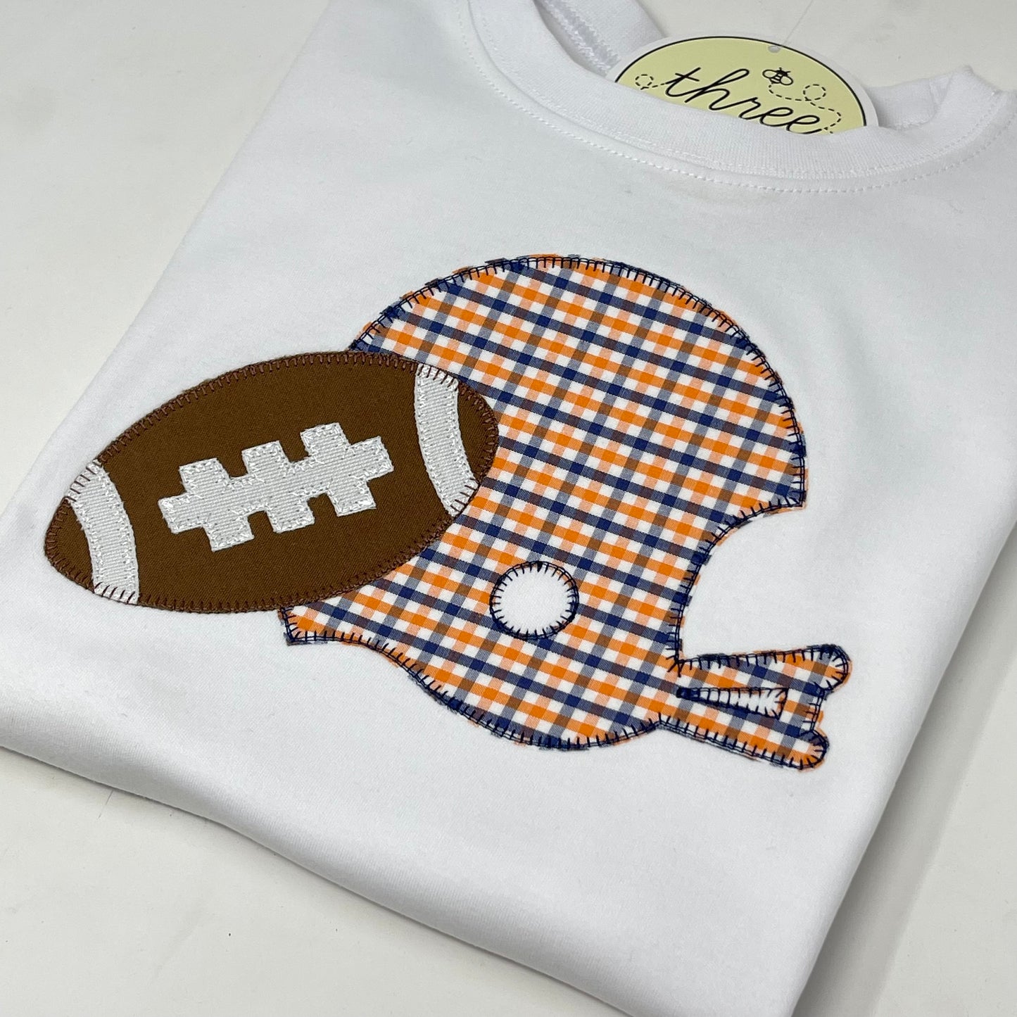 Helmet & Football Applique T-Shirt