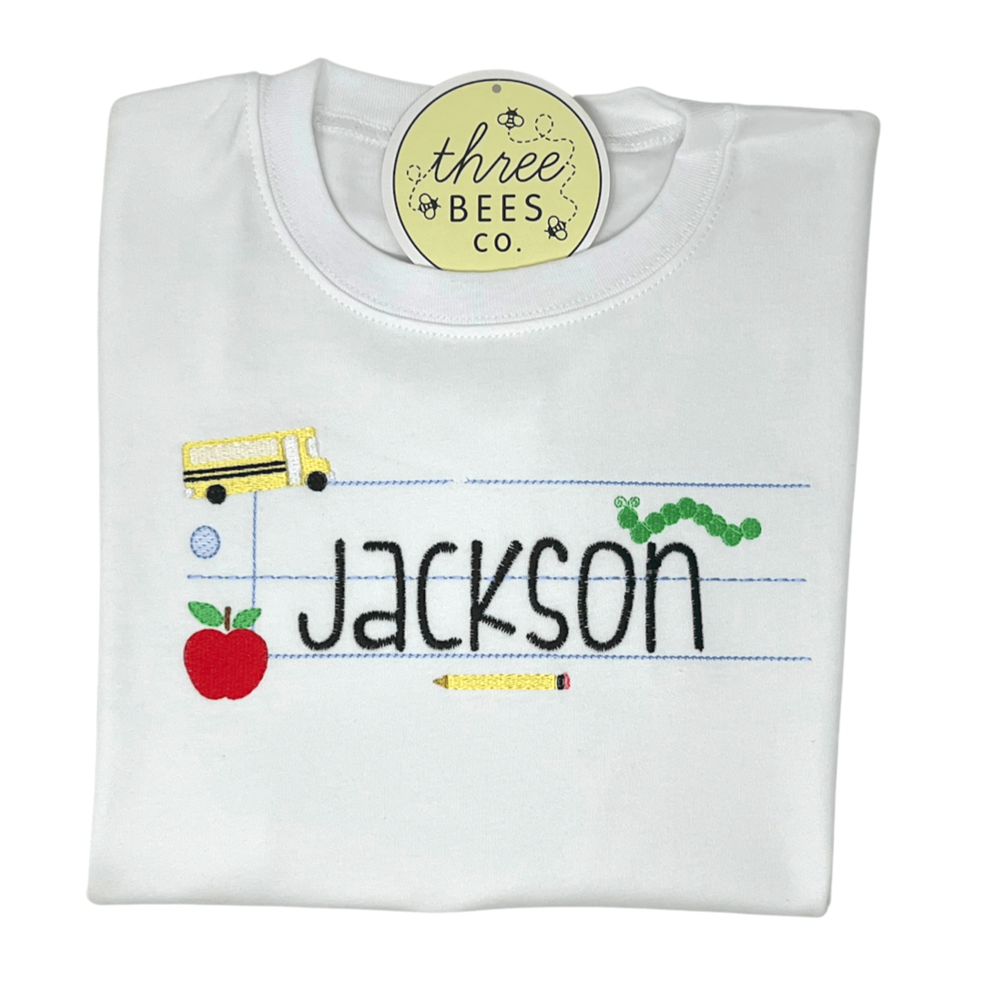 Notepad Embroidery Tee