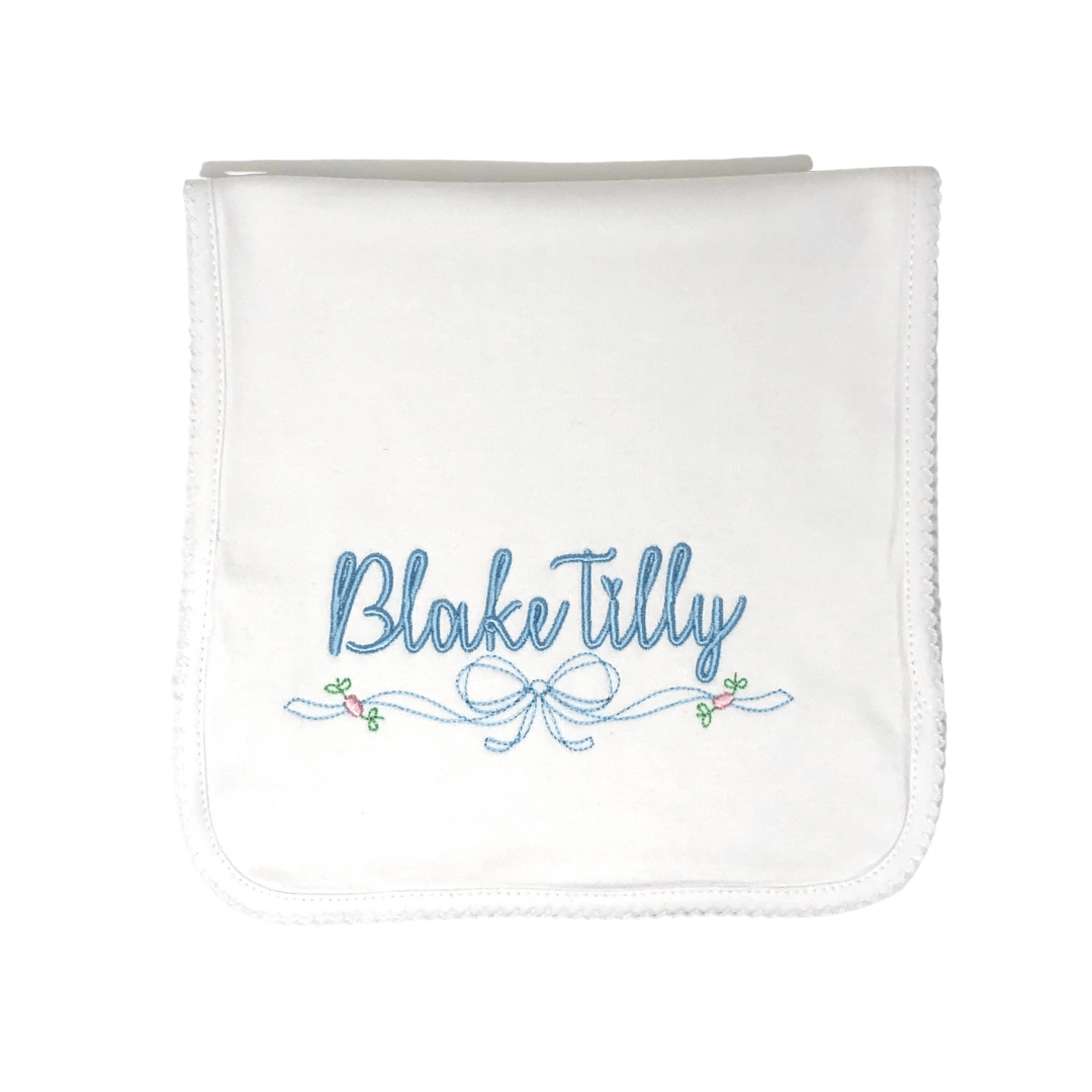 Picot Trim Burp Cloth
