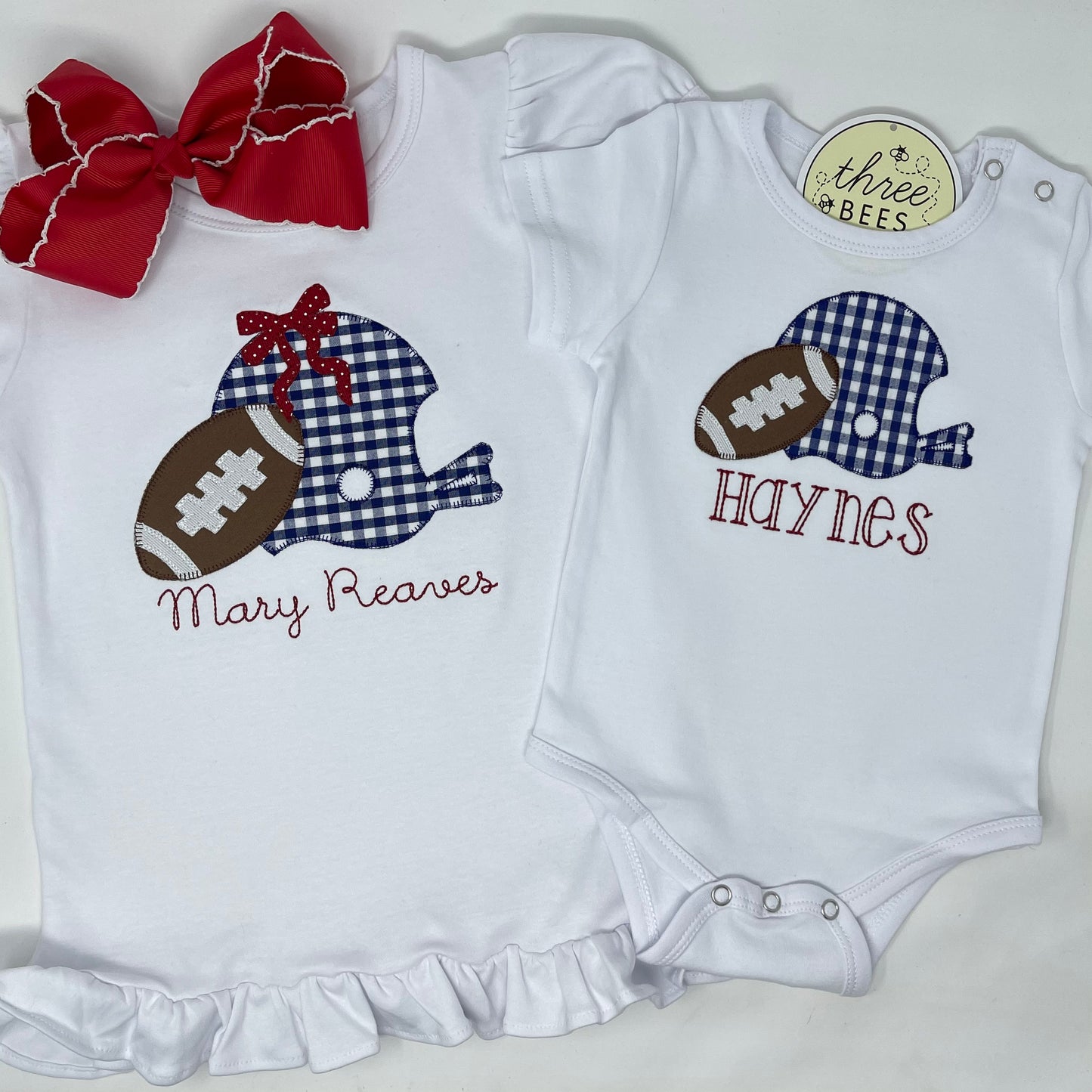 Helmet & Football Applique T-Shirt