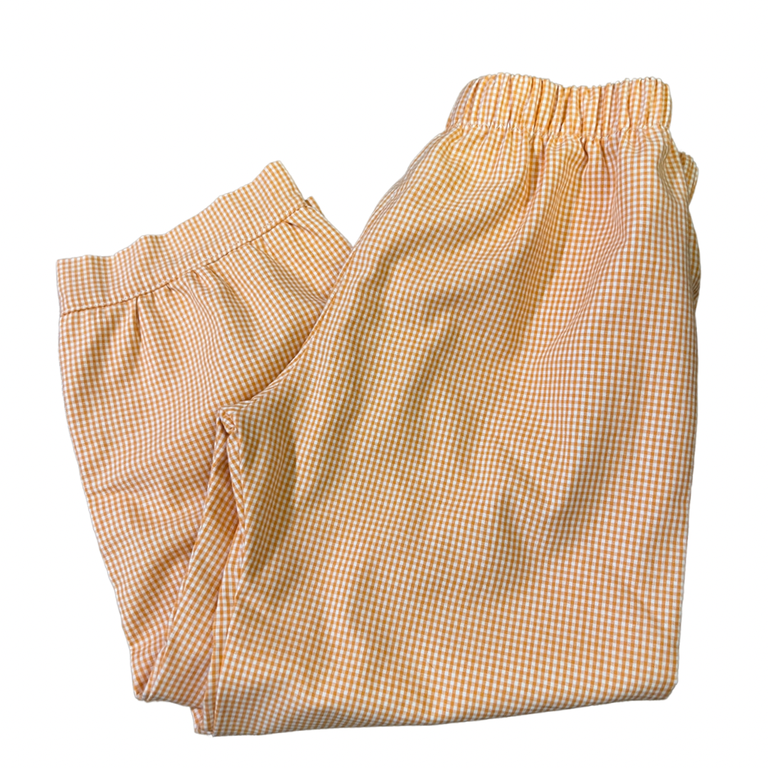 4T Orange Check Pant