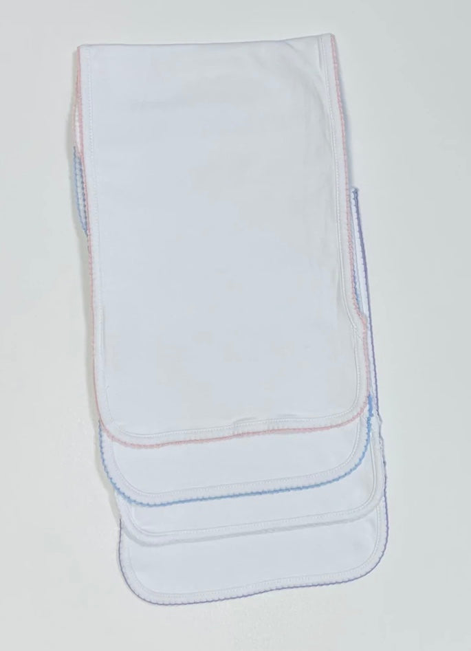 Picot Trim Burp Cloth