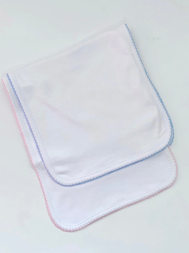 Picot Trim Burp Cloth
