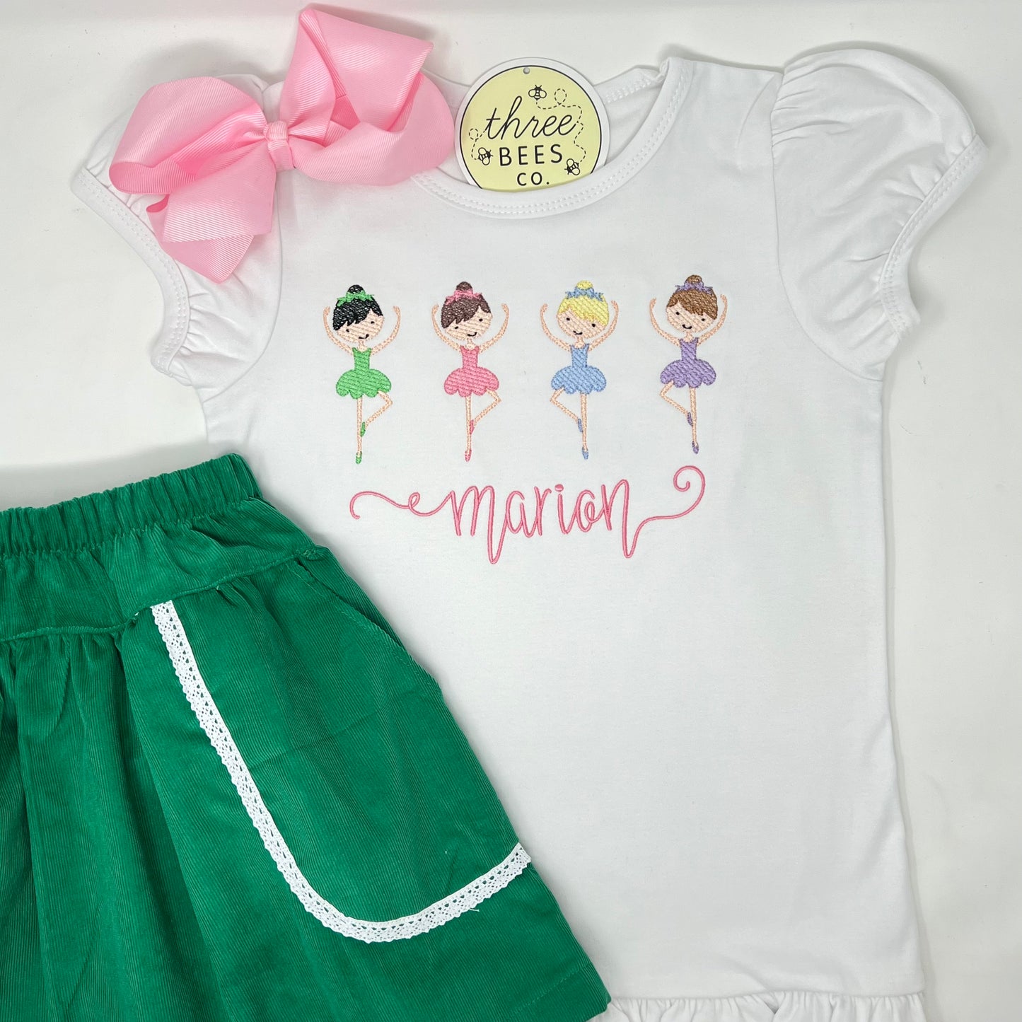 Tiny Dancer Embroidery Girls Top