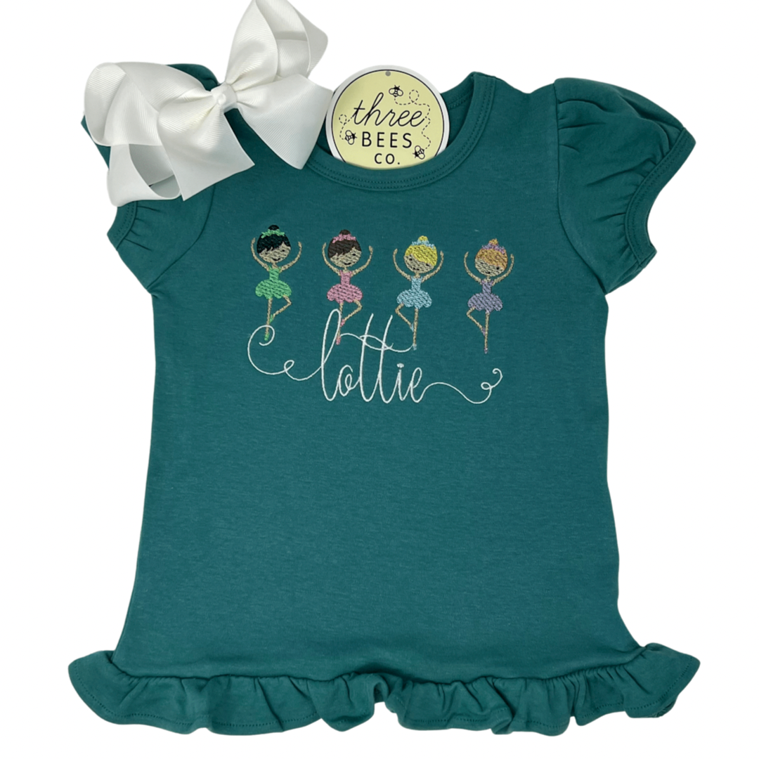 Tiny Dancer Embroidery Top