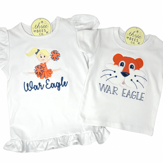 Cheerleader Embroidery Top