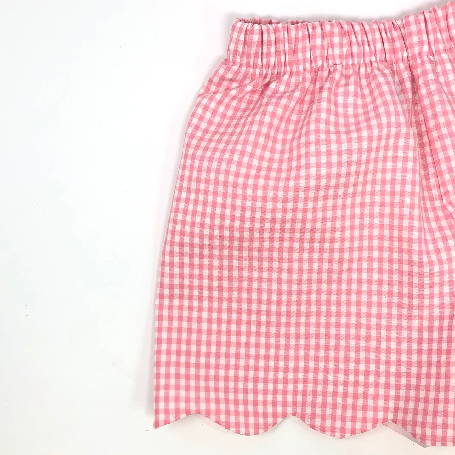 Gingham Emilia Scallop Short