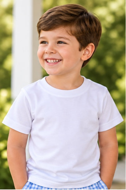 Boys Classic Short Sleeve Tee – White | Original Collection
