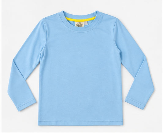 Bee Basic Light Blue Boys Long Sleeve Shirt