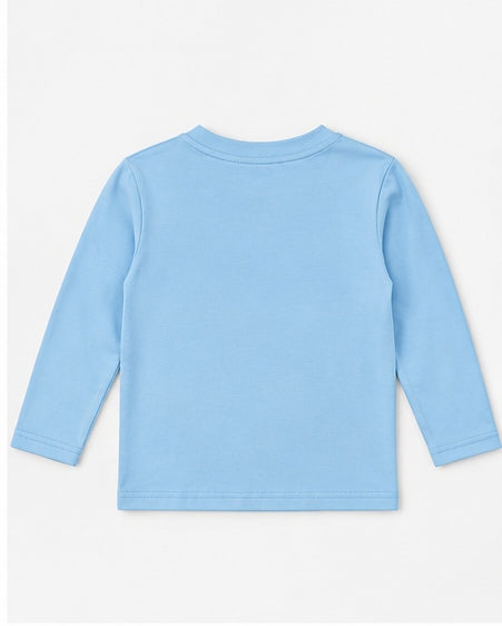 Bee Basic Light Blue Boys Long Sleeve Shirt