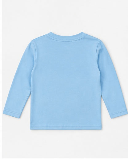 Bee Basic Light Blue Boys Long Sleeve Shirt