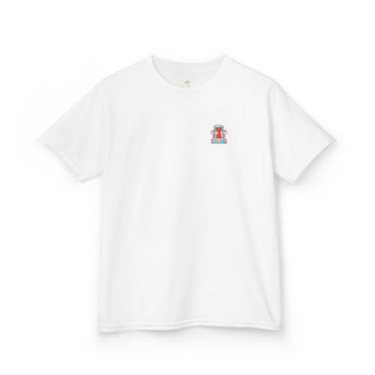 Bee Free Patriotic American Flag Front Porch Girls Short Sleeve Youth Hive Tee