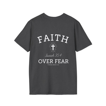 Three Bees Company Faith Unisex Softstyle T-Shirt, Inspirational Tee, Christian Apparel, Casual Faith Shirt, Gift for Believers, Bible Verse