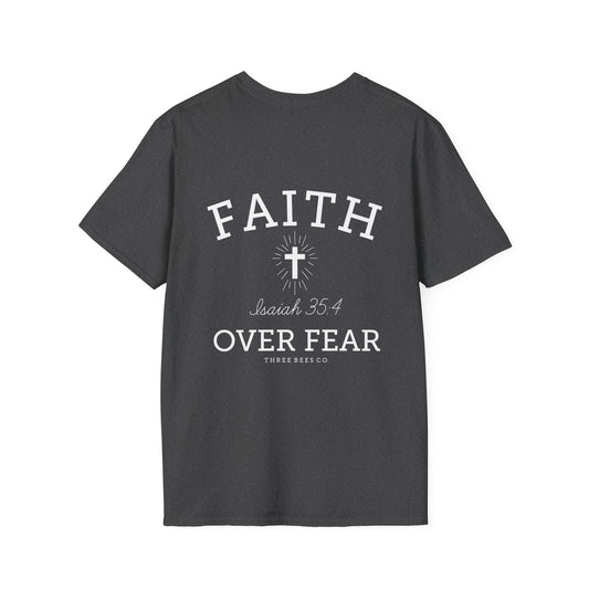 Three Bees Company Faith Unisex Softstyle T-Shirt, Inspirational Tee, Christian Apparel, Casual Faith Shirt, Gift for Believers, Bible Verse