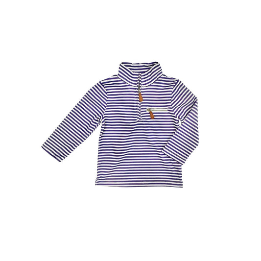 Hazel Blue Purple Stripe Pullover