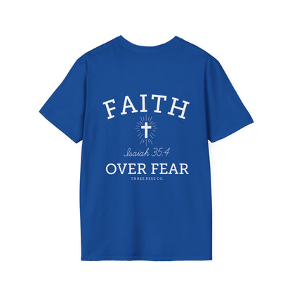 Three Bees Company Faith Unisex Softstyle T-Shirt, Inspirational Tee, Christian Apparel, Casual Faith Shirt, Gift for Believers, Bible Verse