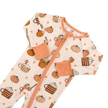 Pumpkin Spice (Convertible Zip Footies)