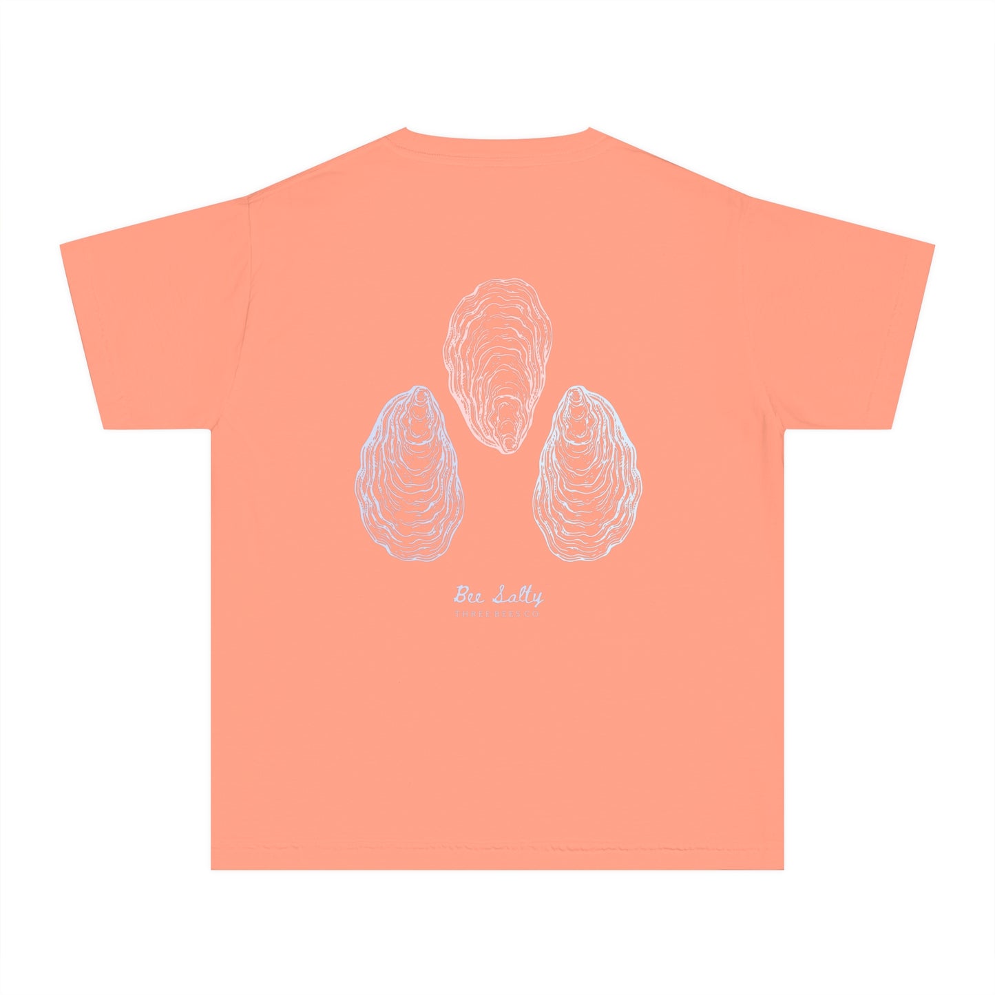 Bee Salty Oyster Trio Girls Short Sleeve Youth Hive Tee