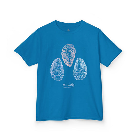 Bee Salty Oyster Trio Girls Short Sleeve Youth Hive Tee